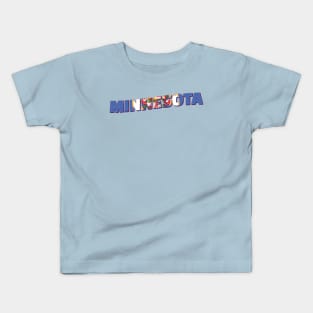 Minnesota vintage style retro souvenir Kids T-Shirt